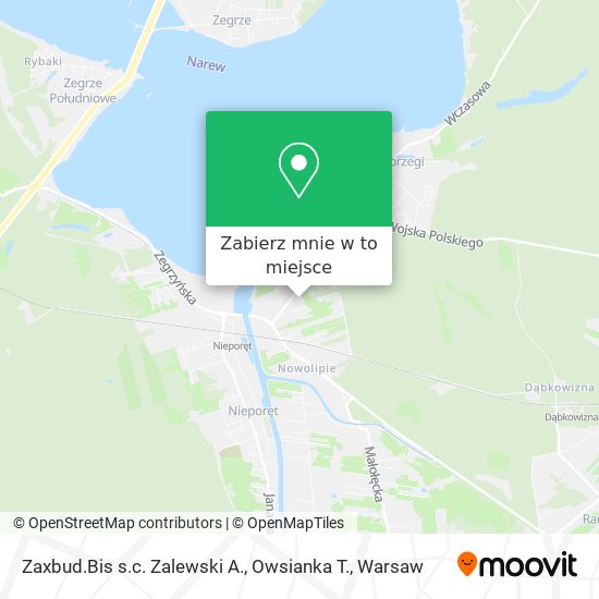 Mapa Zaxbud.Bis s.c. Zalewski A., Owsianka T.