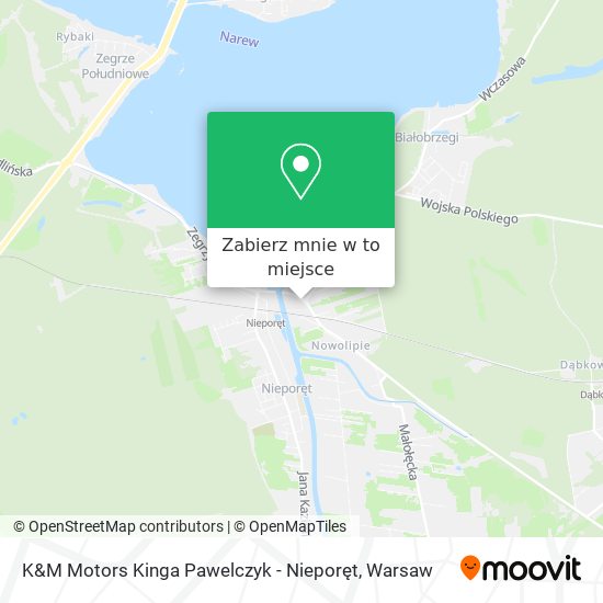 Mapa K&M Motors Kinga Pawelczyk - Nieporęt