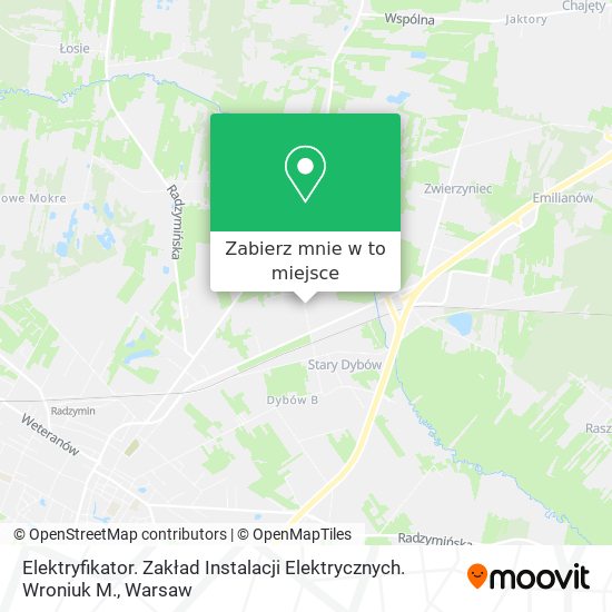 Mapa Elektryfikator. Zakład Instalacji Elektrycznych. Wroniuk M.