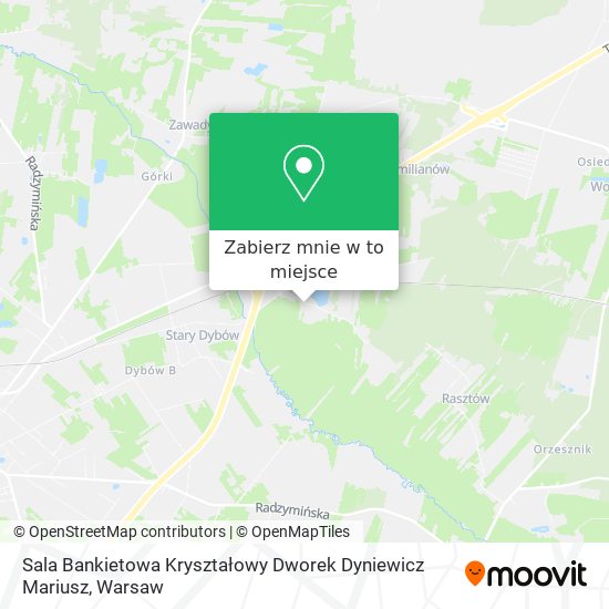 Mapa Sala Bankietowa Kryształowy Dworek Dyniewicz Mariusz