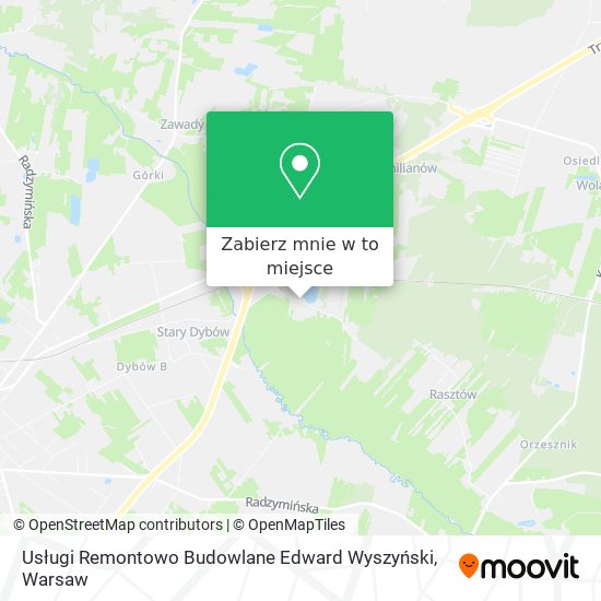 Mapa Usługi Remontowo Budowlane Edward Wyszyński