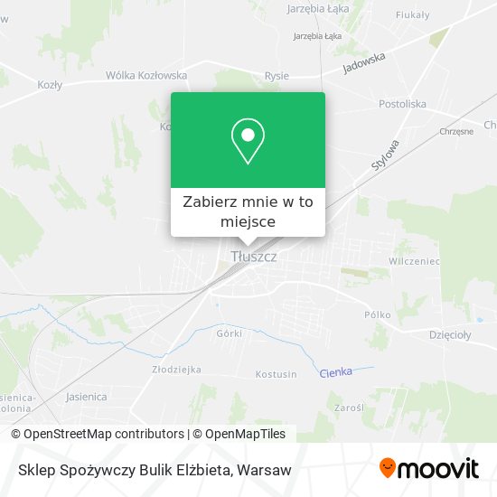 Mapa Sklep Spożywczy Bulik Elżbieta