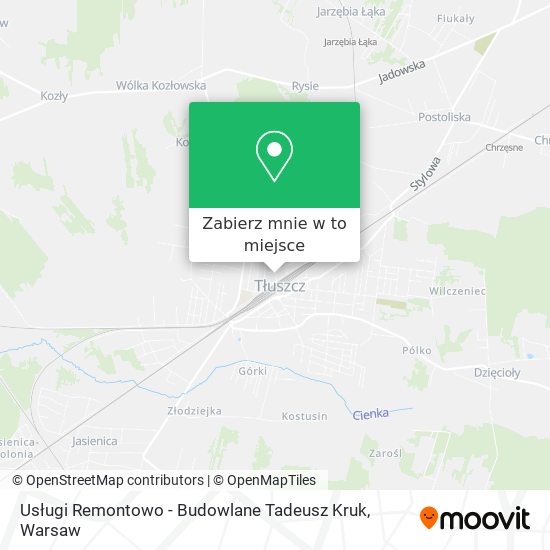 Mapa Usługi Remontowo - Budowlane Tadeusz Kruk