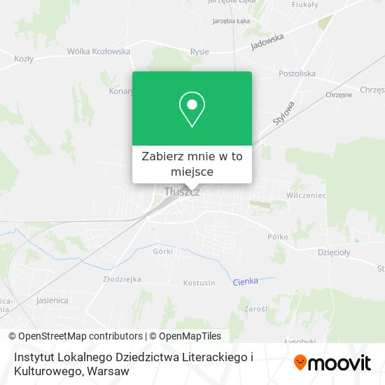 Mapa Instytut Lokalnego Dziedzictwa Literackiego i Kulturowego