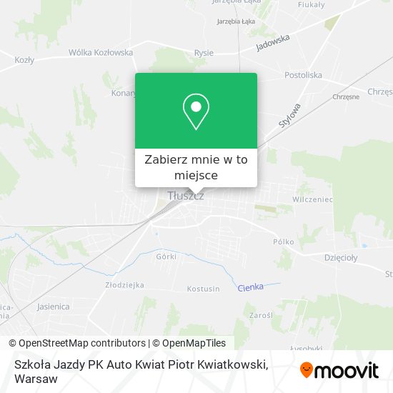 Mapa Szkoła Jazdy PK Auto Kwiat Piotr Kwiatkowski