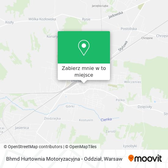 Mapa Bhmd Hurtownia Motoryzacyjna - Oddział