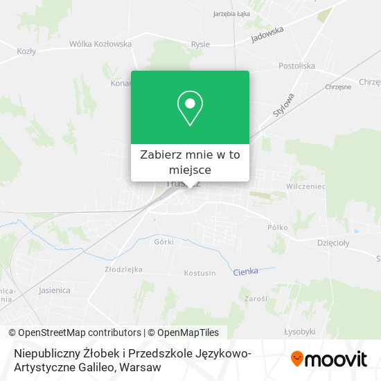 Mapa Niepubliczny Żłobek i Przedszkole Językowo-Artystyczne Galileo