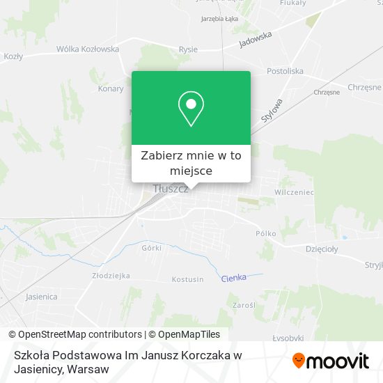 Mapa Szkoła Podstawowa Im Janusz Korczaka w Jasienicy