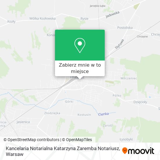 Mapa Kancelaria Notarialna Katarzyna Zaremba Notariusz