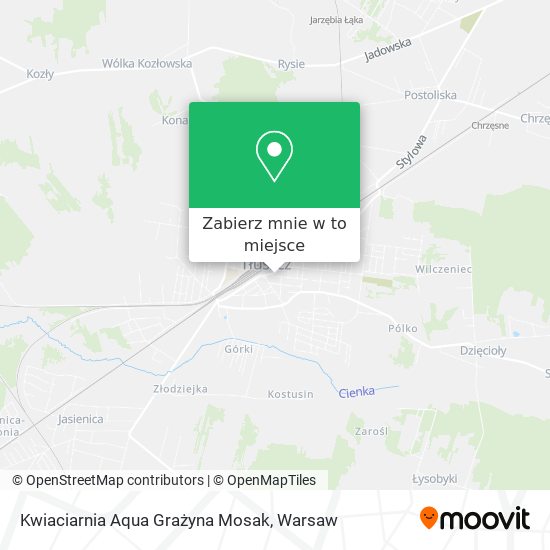 Mapa Kwiaciarnia Aqua Grażyna Mosak