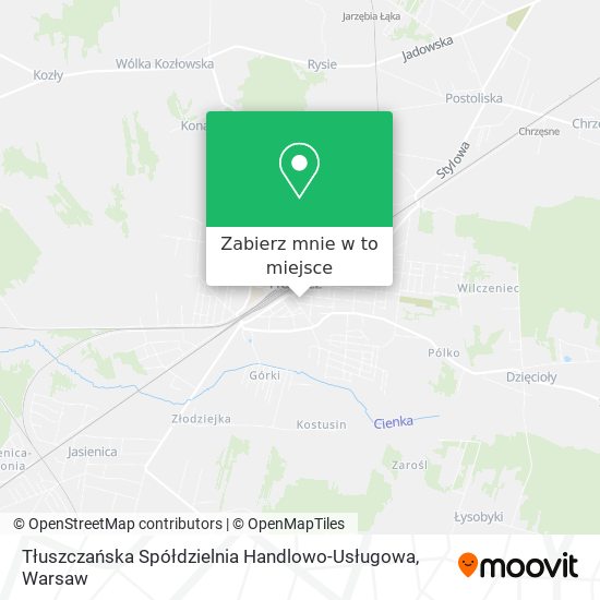 Mapa Tłuszczańska Spółdzielnia Handlowo-Usługowa