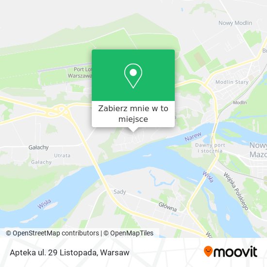 Mapa Apteka ul. 29 Listopada