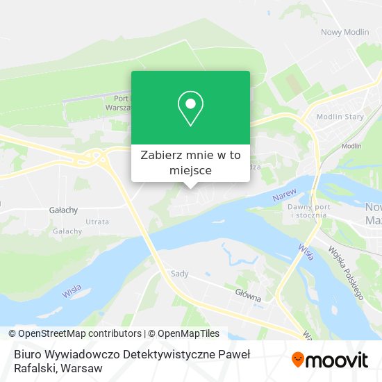 Mapa Biuro Wywiadowczo Detektywistyczne Paweł Rafalski