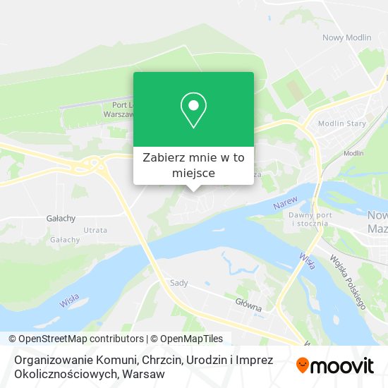 Mapa Organizowanie Komuni, Chrzcin, Urodzin i Imprez Okolicznościowych