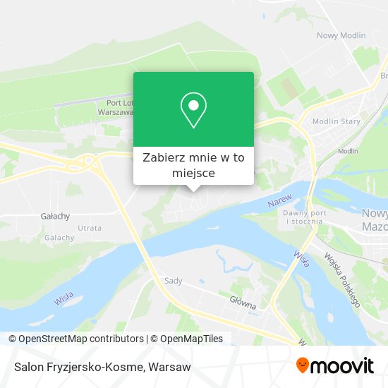 Mapa Salon Fryzjersko-Kosme