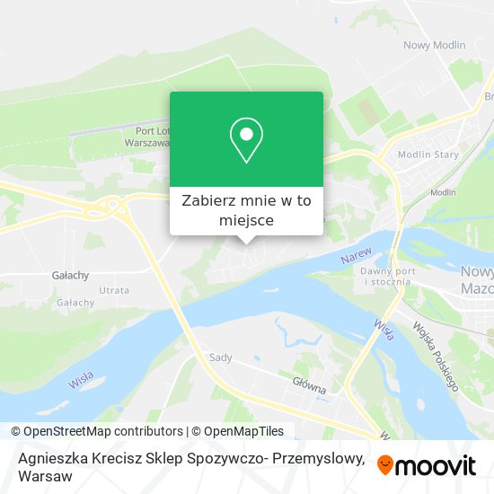 Mapa Agnieszka Krecisz Sklep Spozywczo- Przemyslowy