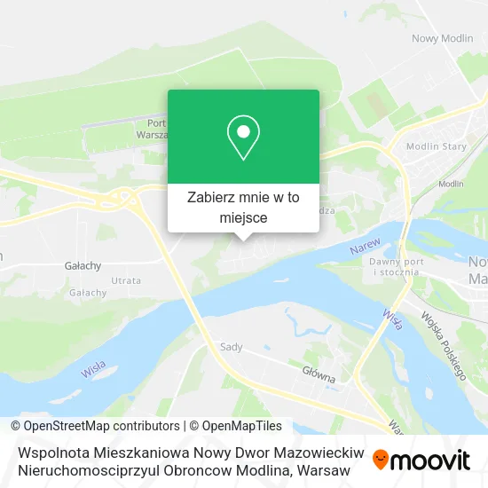 Mapa Wspolnota Mieszkaniowa Nowy Dwor Mazowieckiw Nieruchomosciprzyul Obroncow Modlina