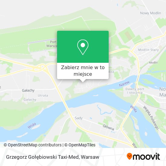 Mapa Grzegorz Gołębiowski Taxi-Med