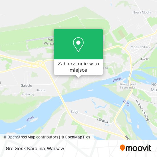 Mapa Gre Gosk Karolina