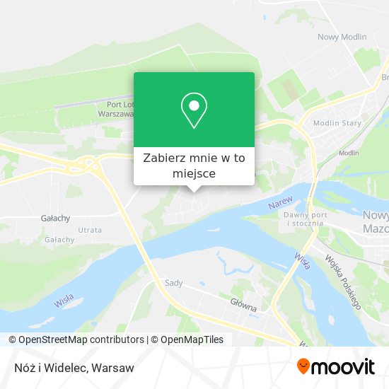 Mapa Nóż i Widelec