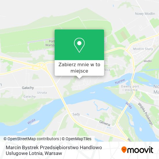 Mapa Marcin Bystrek Przedsiębiorstwo Handlowo Usługowe Lotnia