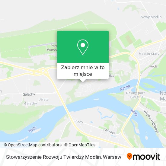 Mapa Stowarzyszenie Rozwoju Twierdzy Modlin