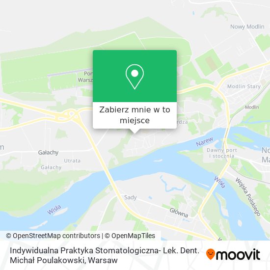 Mapa Indywidualna Praktyka Stomatologiczna- Lek. Dent. Michał Poulakowski