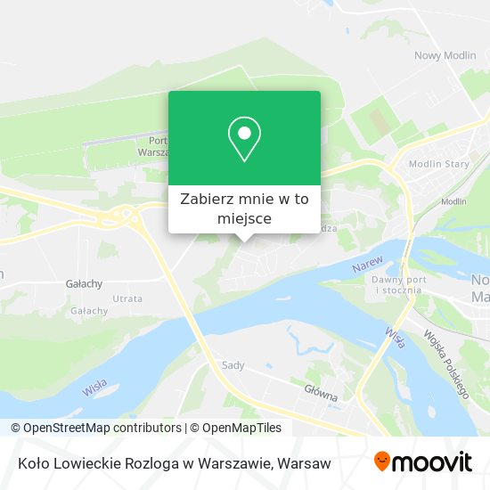 Mapa Koło Lowieckie Rozloga w Warszawie