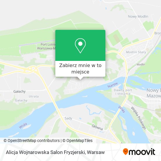 Mapa Alicja Wojnarowska Salon Fryzjerski