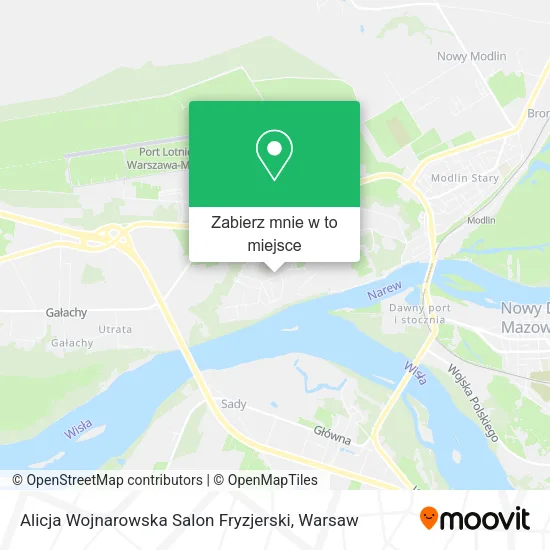 Mapa Alicja Wojnarowska Salon Fryzjerski