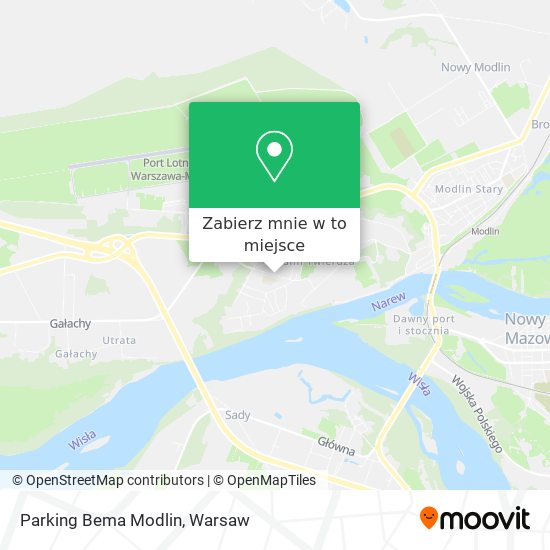 Mapa Parking Bema Modlin