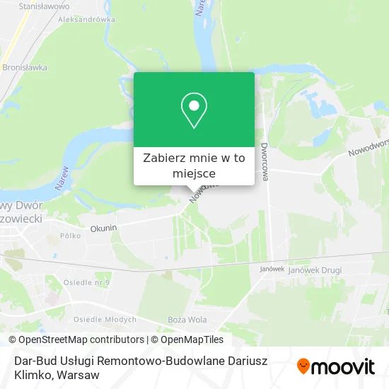 Mapa Dar-Bud Usługi Remontowo-Budowlane Dariusz Klimko