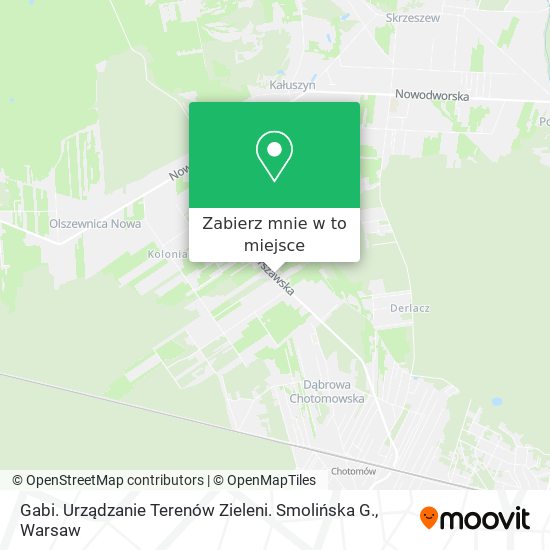 Mapa Gabi. Urządzanie Terenów Zieleni. Smolińska G.