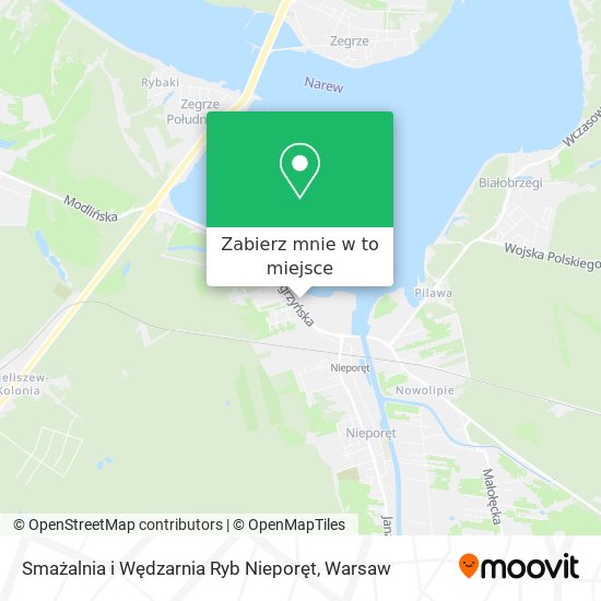 Mapa Smażalnia i Wędzarnia Ryb Nieporęt