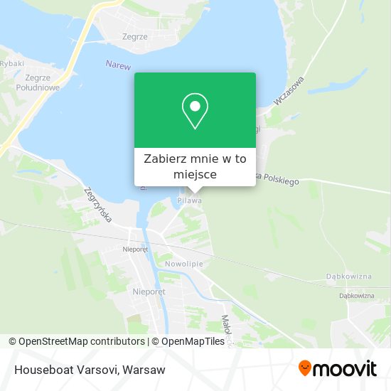 Mapa Houseboat Varsovi