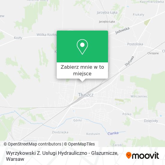 Mapa Wyrzykowski Z. Usługi Hydrauliczno - Glazurnicze