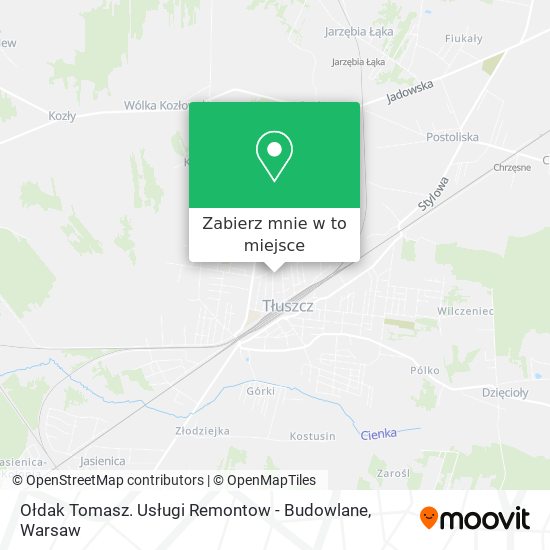 Mapa Ołdak Tomasz. Usługi Remontow - Budowlane