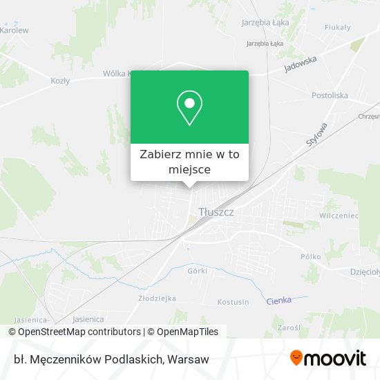 Mapa bł. Męczenników Podlaskich