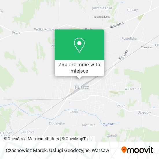 Mapa Czachowicz Marek. Usługi Geodezyjne