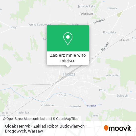 Mapa Ołdak Henryk - Zakład Robót Budowlanych i Drogowych