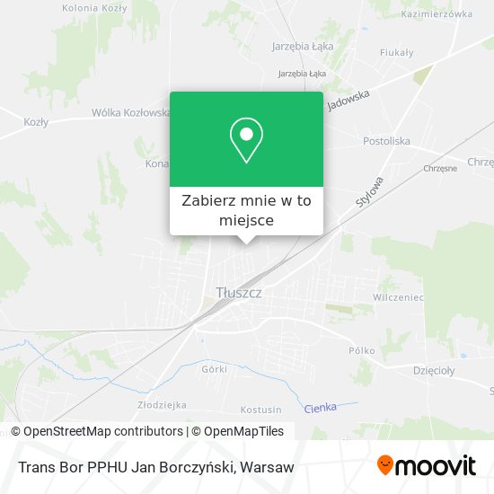 Mapa Trans Bor PPHU Jan Borczyński