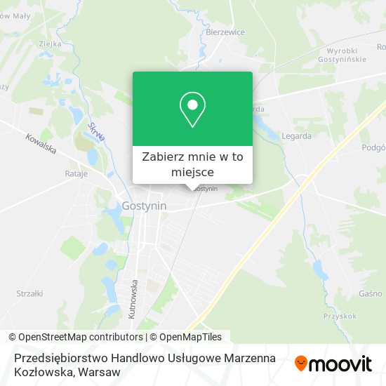 Mapa Przedsiębiorstwo Handlowo Usługowe Marzenna Kozłowska