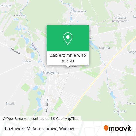 Mapa Kozłowska M. Autonaprawa