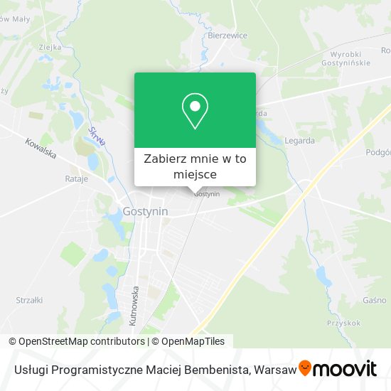 Mapa Usługi Programistyczne Maciej Bembenista