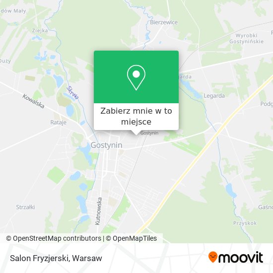 Mapa Salon Fryzjerski