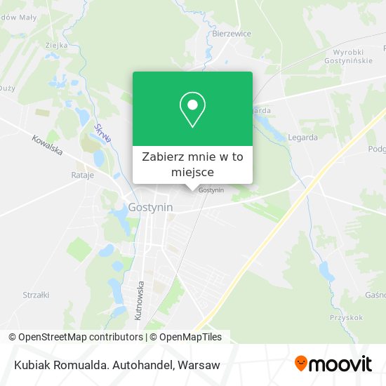 Mapa Kubiak Romualda. Autohandel