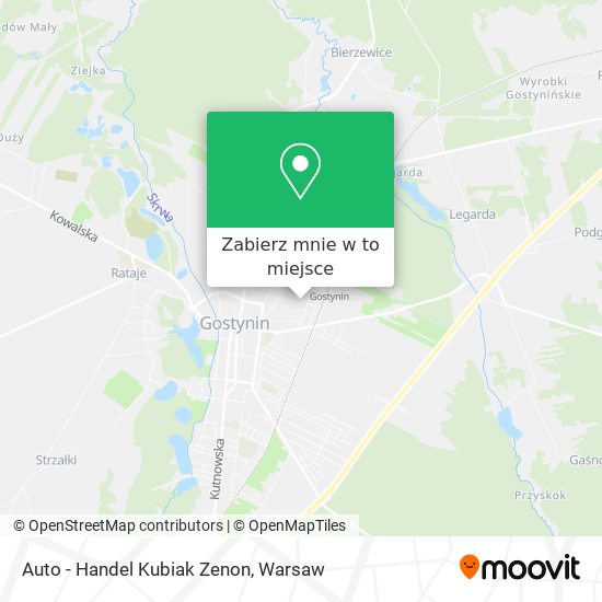 Mapa Auto - Handel Kubiak Zenon