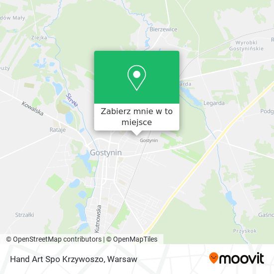 Mapa Hand Art Spo Krzywoszo