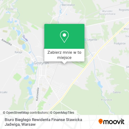 Mapa Biuro Biegłego Rewidenta Finanse Stawicka Jadwiga