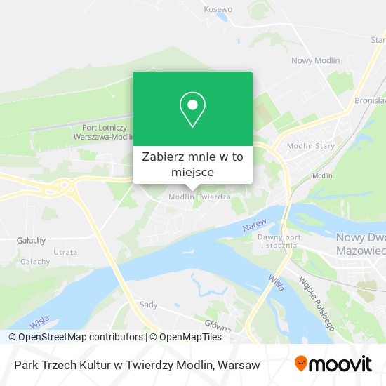 Mapa Park Trzech Kultur w Twierdzy Modlin